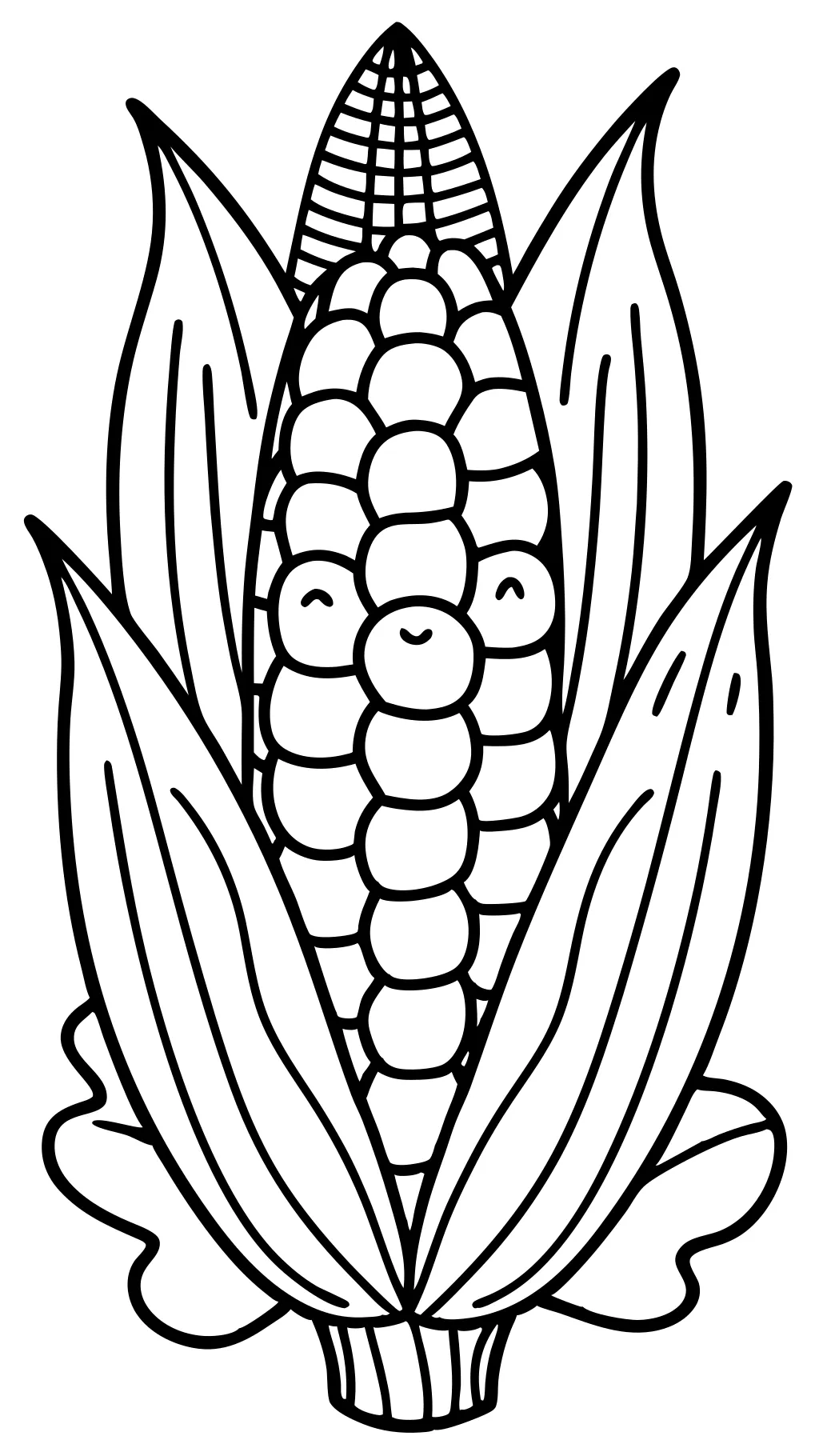 coloring pages for corn